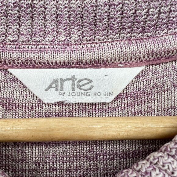 Arte By Juong Ho Jin Collared Knit and Lace Coquete Blouse Top Womens M Girlie - Picture 3 of 8